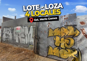 Lote en Venta con Losa y locales - Frente a Estacion Merlo Gomez