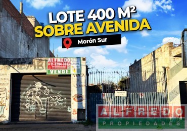 Lote en venta en Moron - sobre Avenida